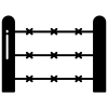Gates and fencing icon
